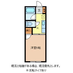 コーポ中越の物件間取画像